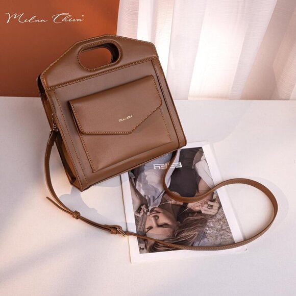 Crossbody Purses for Women Vintage Mini Satchel Pocket Tote Bag - Picture 7 of 7